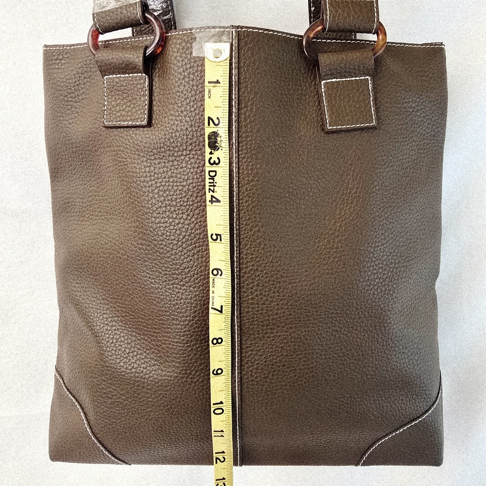 Estee Lauder Brown Long Tote with matching cosmetic bag set NEW - Picture 4 of 8